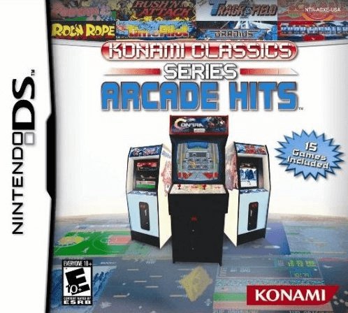 Konami Classics Arcade Hits box art for Nintendo DS
